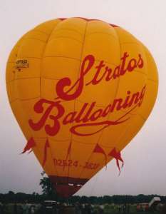 G-BPXP hot air balloon, a Thunder AX10-160. Photograph by Chris Lane