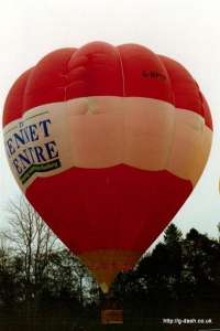 G-BPYP hot air balloon, a Cameron O-105. Photograph by G Duke
