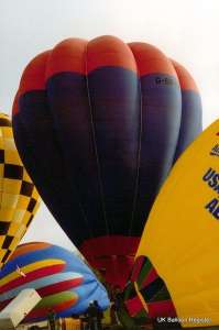 G-BPYS hot air balloon, a Cameron O-77. Photograph by G Duke