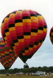 G-BPYY hot air balloon, a Cameron A-180. Photograph by G Duke