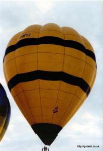 G-BPYZ hot air balloon, a Thunder AX7-77. Photograph by G Duke
