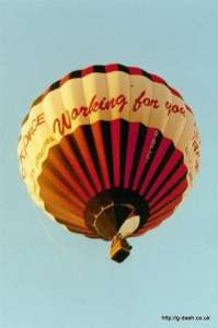 G-BPZT hot air balloon, a Cameron N-90. Photograph by G Duke
