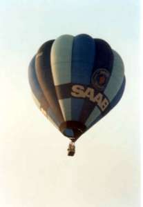 G-BPZZ hot air balloon, a Thunder AX8-105. Photograph by Paul Coman