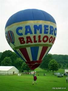 G-BRCJ hot air balloon, a Cameron H-20. Photograph by Andy Davey