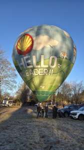 G-BRCO hot air balloon, a Cameron H-20. Photograph by Dave