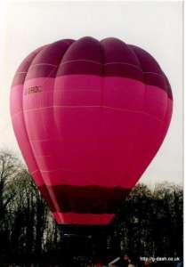 G-BRDC hot air balloon, a Thunder AX7-77. Photograph by G Duke