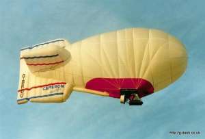 G-BRDU hot air balloon, a Cameron DG-14. Photograph by G Duke