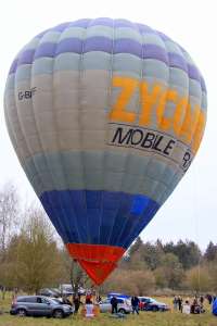 G-BRFF hot air balloon, a Thunder AND Colt Colt 90A. Photograph by G Bann