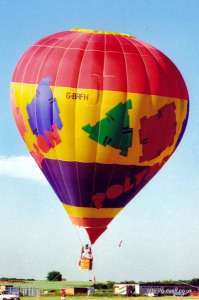 G-BRFH hot air balloon, a Thunder AND Colt Colt 90A. Photograph by Mike Clarke