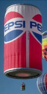 G-BRFK hot air balloon, a Thunder AND Colt Colt Flying Drinks CAN. Photograph by Balloon Spotters Archive