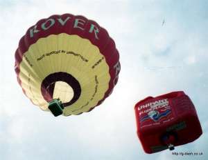 G-BRFR hot air balloon, a Cameron N-105. Photograph by Andy Davey