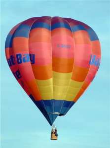 G-BRGD hot air balloon, a Cameron O-84. Photograph by Balloon Spotters Archive
