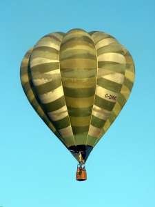 G-BRHC hot air balloon, a Cameron V-77. Photograph by Balloon Spotters Archive