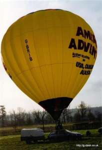 G-BRIB hot air balloon, a Cameron N-77. Photograph by G Duke