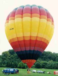 G-BRJM hot air balloon, a Cameron A-210. Photograph by Keith Sowter