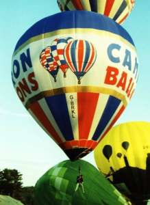 G-BRKL hot air balloon, a Cameron H-34. Photograph by Mel Kirby