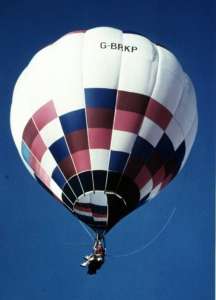 G-BRKP hot air balloon, a Thunder AND Colt Colt 31A. Photograph by Mel Kirby