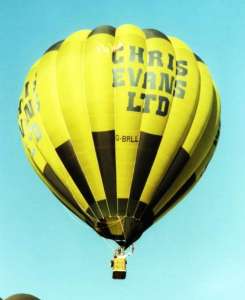 G-BRLL hot air balloon, a Cameron A-105. Photograph by Mel Kirby