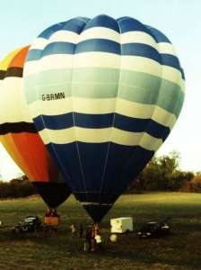 G-BRMN hot air balloon, a Thunder AX7-77. Photograph by Mel Kirby