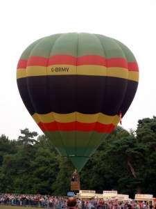 G-BRMV hot air balloon, a Cameron O-77. Photograph by Balloon Spotters Archive