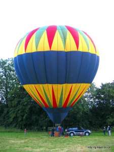 G-BROE hot air balloon, a Cameron N-65. Photograph by A Attwood