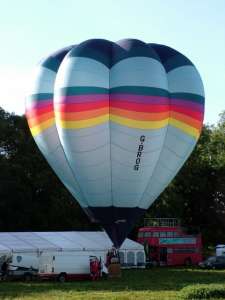 G-BROG hot air balloon, a Cameron V-65. Photograph by Balloon Spotters Archive