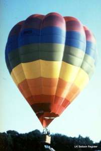 G-BROS hot air balloon, a Cameron O-84. Photograph by Mel Kirby