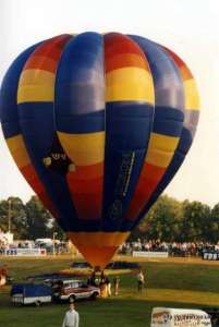 G-BROY hot air balloon, a Cameron O-90. Photograph by G Duke