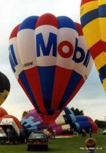 G-BRRW hot air balloon, a Cameron O-77. Photograph by G Duke
