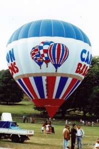 G-BRSA hot air balloon, a Cameron N-56. Photograph by Mike Clarke