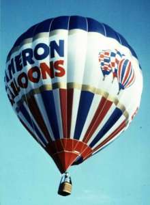 G-BRSB hot air balloon, a Cameron N-105. Photograph by Mel Kirby