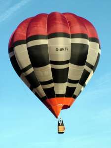 G-BRTV hot air balloon, a Cameron O-77. Photograph by Balloon Spotters Archive