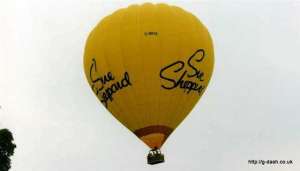 G-BRVK hot air balloon, a Cameron A-210. Photograph by G Duke