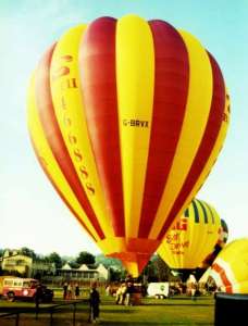 G-BRVX hot air balloon, a Cameron A-210. Photograph by Mel Kirby