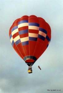 G-BRWF hot air balloon, a Thunder AX7-77. Photograph by G Duke