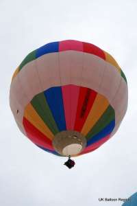 G-BRWY hot air balloon, a Cameron H-34. Photograph by Kevin Boon