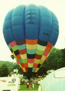 G-BRXA hot air balloon, a Cameron O-120. Photograph by Mel Kirby