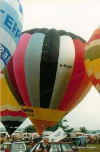 G-BSAP hot air balloon, a Cameron A-120. Photograph by G Duke