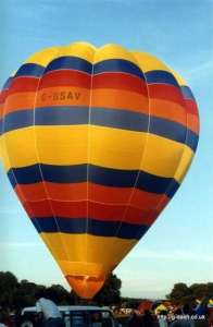 G-BSAV hot air balloon, a Thunder AX7-77. Photograph by G Duke