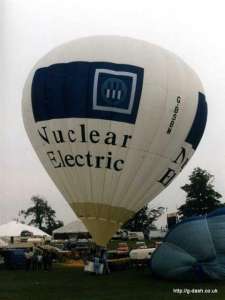 G-BSBM hot air balloon, a Cameron N-77. Photograph by G Duke
