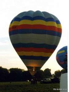 G-BSCF hot air balloon, a Thunder AX7-77. Photograph by G Duke