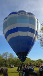 G-BSCO hot air balloon, a Thunder AX7-77. Photograph by Dave