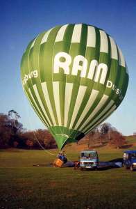 G-BSDF hot air balloon, a Cameron N-105. Photograph by Mel Kirby