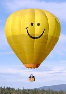 G-BSDT hot air balloon, a Cameron O-120. Photograph by John Olafson