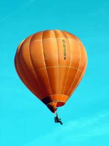 G-BSDV hot air balloon, a Thunder AND Colt Colt 31A. Photograph by Balloon Spotters Archive