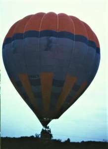 G-BSEX hot air balloon, a Cameron A-180. Photograph by Chris Lane