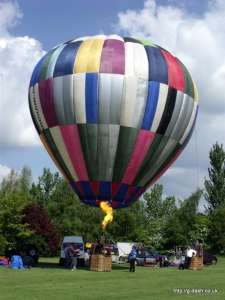 G-BSGB hot air balloon, a Gaertner B AX4-SKYRANGER. Photograph by Balloon Spotters Archive