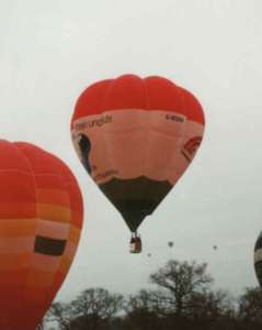 G-BSGM hot air balloon, a Cameron V-77. Photograph by Paul Coman
