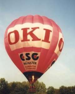 G-BSGX hot air balloon, a Cameron A-120. Photograph by Deutsche-Ballondatenbank