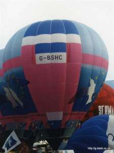 G-BSHC hot air balloon, a Thunder AND Colt Colt 69A. Photograph by G Duke